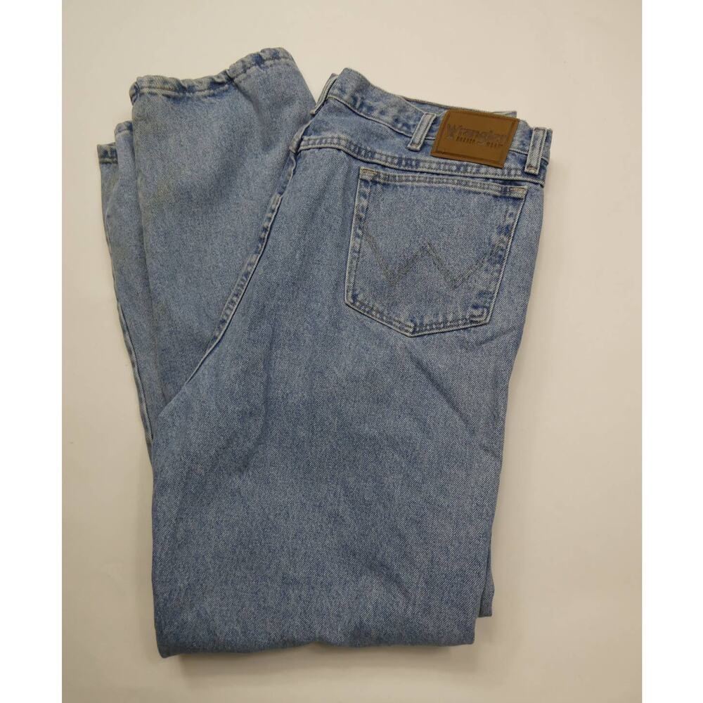WRANGLER Rugged Wear jeans, 42x34 light wash, signature W
